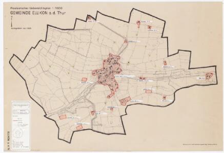 Ellikon an der Thur: Definition der Siedlungen für die eidgenössische Volkszählung am 01.12.1970; Siedlungskarte