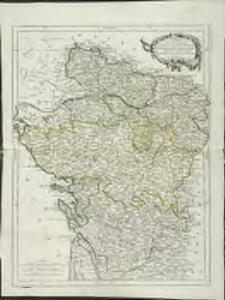 Carte des gouverneménts d'Anjou et du Saumurois, de la Touraine, du Poitou, du Pays d'Aunis Saintonge-Angoumois