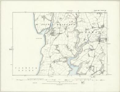 Cornwall LXXII.SW & SE - OS Six-Inch Map