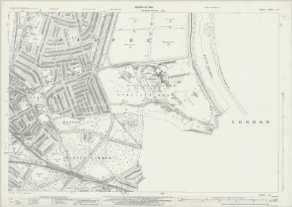 Surrey II.14 (includes: Barnes; Fulham; Wandsworth Borough) - 25 Inch Map