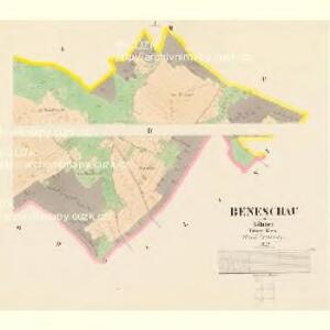 Beneschau - c0113-1-001 - Kaiserpflichtexemplar der Landkarten des stabilen Katasters