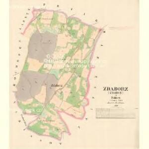 Zdaborz (Zdaboř) - c9205-1-001 - Kaiserpflichtexemplar der Landkarten des stabilen Katasters