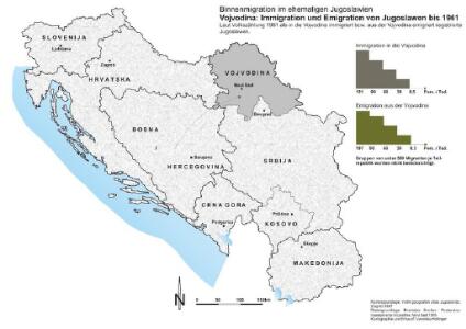Vojvodina: Immigration und Emigration von Jugoslawen bis 1961