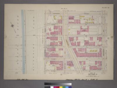 Plate 18, Part of Section 7: [Bounded by Cathedral Parkway, Amsterdam Avenue, W. 105th Street and (Hudson River - Riverside Park) Riverside Drive.]