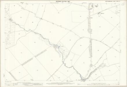 Northumberland (Old Series) XXXVIII.12 (includes: Denwick; Newton On The Moor; Shilbottle; Whittle) - 25 Inch Map