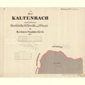 Kaltenbach - c5273-1-001 - Kaiserpflichtexemplar der Landkarten des stabilen Katasters