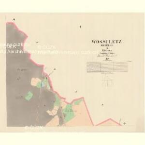Wosseletz (Woselec) - c5532-1-002 - Kaiserpflichtexemplar der Landkarten des stabilen Katasters