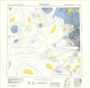 Geologiske kart 121-C: Kart med magnetisk totalfelt. Stavanger