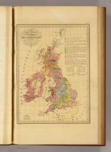 Carte Physique et Mineralogique des Isles Britanniques
