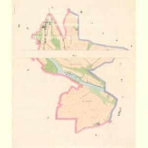 Hoschtitz (Hosstitz) - c7453-1-005 - Kaiserpflichtexemplar der Landkarten des stabilen Katasters