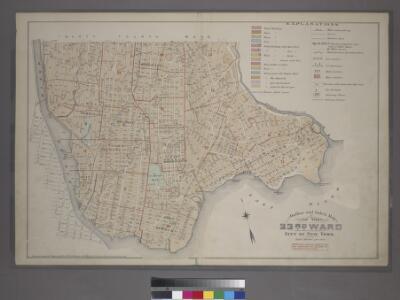 Outline and Index Map of the 23rd Ward, City of New York.