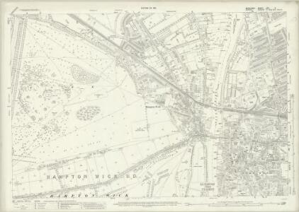 Middlesex XXV.8 (includes: Kingston Upon Thames; Twickenham St Mary The Virgin) - 25 Inch Map
