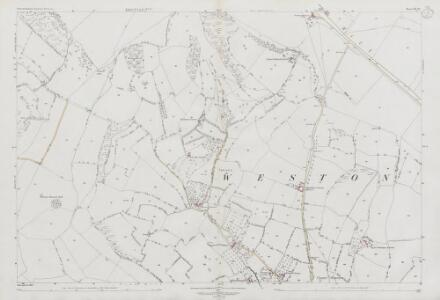 Somerset VII.16 (includes: Charlcombe; Kelston; North Stoke; Weston) - 25 Inch Map