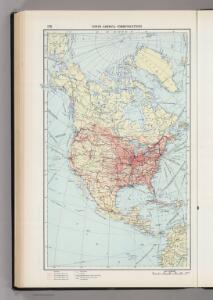 178.  North America, Communications.  The World Atlas.