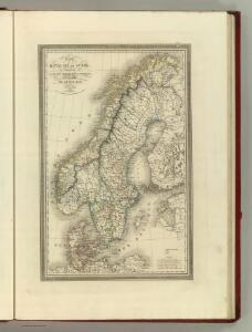 Carte du Royaume de Suede,Norwege et Danemarck.