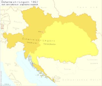 Österreich-Ungarn 1867 nach dem österreichisch-ungarischen Ausgleich
