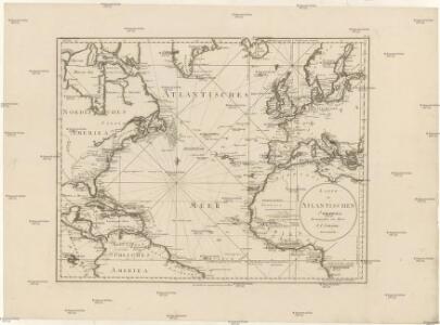 Karte des Atlantischen Oceans