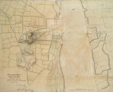 TILLBURY FORT, GRAVESEND and Parts adjacent; with the PROPOSED WORKS coloured in yellow