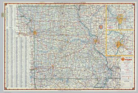Shell Highway Map of Missouri.