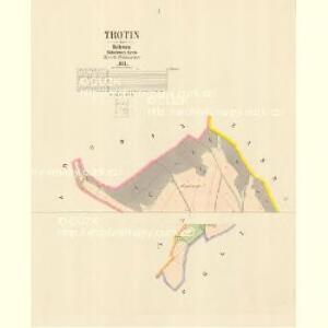 Trotin - c7989-1-001 - Kaiserpflichtexemplar der Landkarten des stabilen Katasters