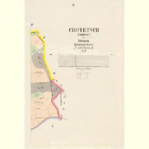Chotetsch (Choteč) - c2575-1-003 - Kaiserpflichtexemplar der Landkarten des stabilen Katasters