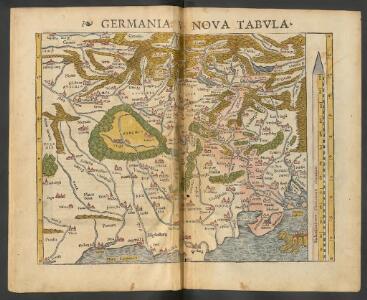 Germania, V. Nova Tabula. [Karte], in: Geographia universalis vetus et nova complectens Claudii Ptolemaei Alexandrini enarrationis libros VIII, S. 314.