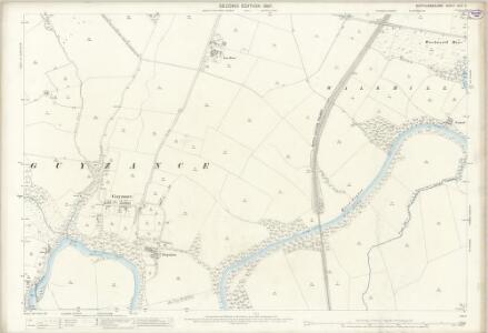 Northumberland (Old Series) XLVI.2 (includes: Acklington; Brotherwick; Guyzance; Hazon And Hartlaw; Morwick; Walkmill; Warkworth) - 25 Inch Map