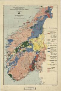 Geologiske kart 44: Geologisk oversigtskart over det sydlige Norge