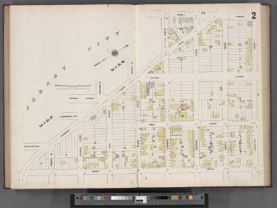 Hudson County, V. 8, Double Page Plate No. 2 [Map bounded by Summit Ave., Courtland St., Spring St., Paterson Plank Rd.] / surveyed and published by Chas. B. Brush. Vol. 8.
