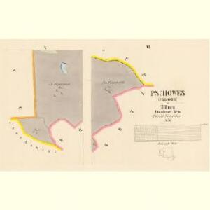 Pschowes (Pssowes) - c6268-1-003 - Kaiserpflichtexemplar der Landkarten des stabilen Katasters