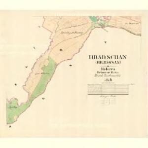 Hradschan (Hradssan) - m0884-1-003 - Kaiserpflichtexemplar der Landkarten des stabilen Katasters