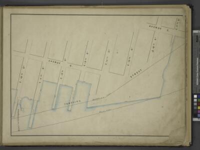 [Map bounded by Avenue D, Avenue C, E. 17th St, Pier  - Line, E. 10th St; Tompkins Street, Ferry to Greenpoint, E. 11th St, E. 12th    St, E. 13th St, E. 14th St, E. 15th St, E. 16th St]