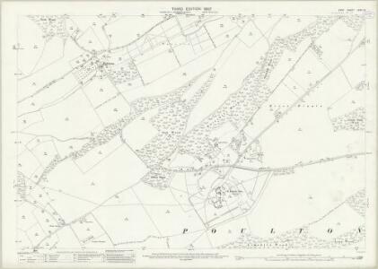 Kent LXVII.12 (includes: Alkham; Hougham Without; River) - 25 Inch Map