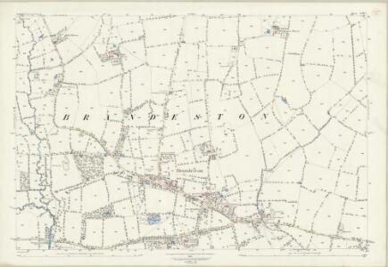 Suffolk LVIII.3 (includes: Brandeston; Cretingham; Earl Soham; Kettleburgh) - 25 Inch Map