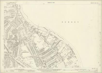 Middlesex XXV.4 (includes: Ham; Kingston Upon Thames; Twickenham St Mary The Virgin) - 25 Inch Map