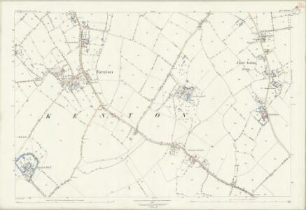 Suffolk XLVIII.5 (includes: Kenton; Monk Soham) - 25 Inch Map