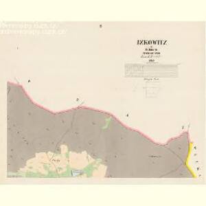 Izkowitz - c2889-1-002 - Kaiserpflichtexemplar der Landkarten des stabilen Katasters