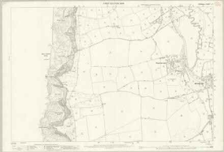 Cornwall V.7 (includes: Bude Stratton; Marhamchurch; Poundstock) - 25 Inch Map
