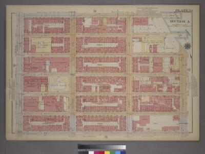 Plate 33, Part of Section 5: [Bounded by E. 95th Street, First Avenue, E. 93rd Street, Avenue A, E. 89th Street and Third Avenue.]