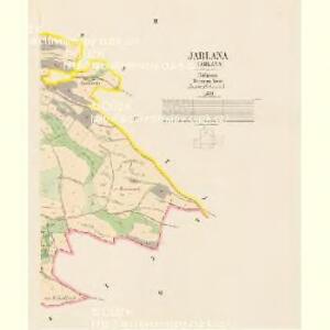 Jablana (Gablana) - c2729-1-003 - Kaiserpflichtexemplar der Landkarten des stabilen Katasters