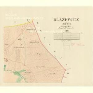 Blažiowitz - m0114-1-002 - Kaiserpflichtexemplar der Landkarten des stabilen Katasters