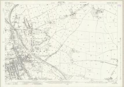 Shropshire LXXVIII.8 (includes: Bromfield; East Hamlet; Ludford; Ludlow) - 25 Inch Map