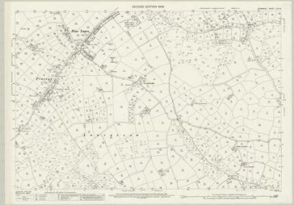 Cornwall LXIII.15 (includes: Camborne Redruth; Stithians; Wendron) - 25 Inch Map