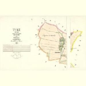 Turz (Tuř) - c8126-1-001 - Kaiserpflichtexemplar der Landkarten des stabilen Katasters