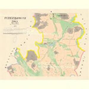 Petřzikowitz - c5746-1-002 - Kaiserpflichtexemplar der Landkarten des stabilen Katasters