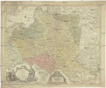 Mappa geographica ex novissimis observationibus repraesentans Regnum Poloniae et magnum ducatum Lithuaniae