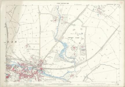 Worcestershire XXII.14 (includes: Dodderhill; Droitwich; Hampton Lovett; Hanbury) - 25 Inch Map
