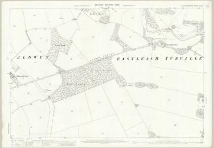 Gloucestershire XLV.13 (includes: Coln St Aldwyn; Eastleach; Hatherop) - 25 Inch Map