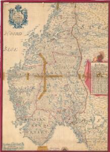 Norge 8 Carte over Konge-Riget Norrge med nest der indtill grentzende svenske Provincer.