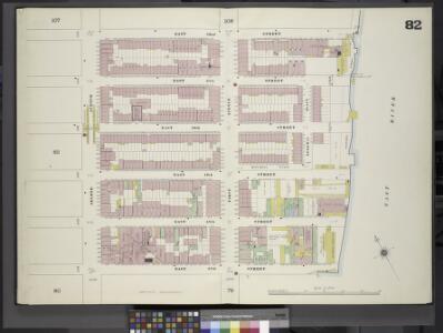 Manhattan, V. 4, Double Page Plate No. 82 [Map bounded by East 52nd St., East River, East 47th St., 2nd Ave.]